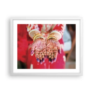 Affiche dans un cadre blanc - Poster - Prêt à saisir votre chance - 50x40 cm