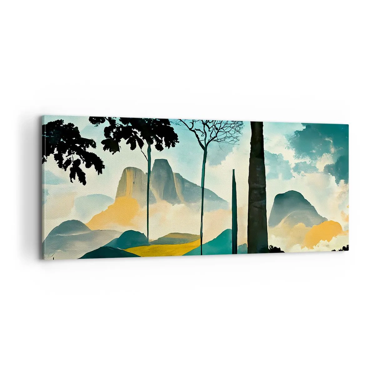 Impression sur toile - Image sur toile - Toujours de plus en plus haut - 100x40 cm