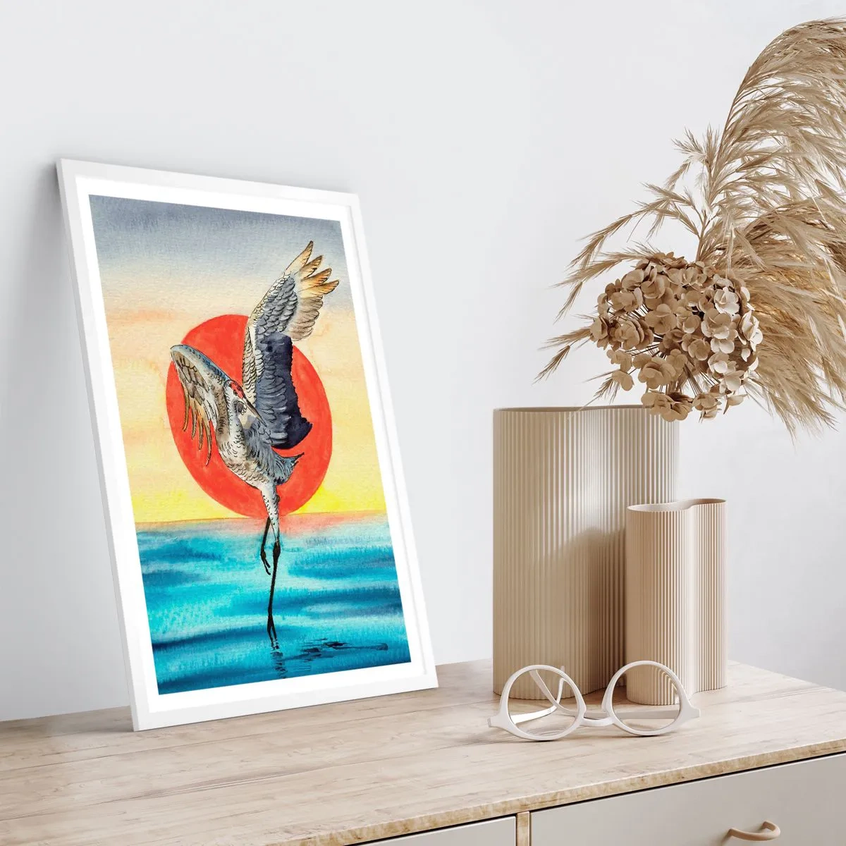 Affiche dans un cadre blanc - Poster - Il est temps de rentrer - 50x70 cm