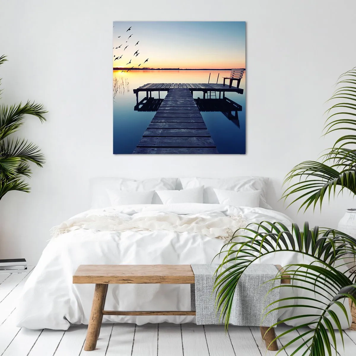 Impression sur toile - Image sur toile - C'était une bonne journée - 70x70 cm
