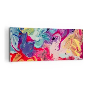 Impression sur toile - Image sur toile - La naissance des couleurs - 100x40 cm