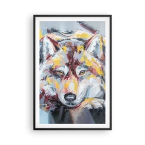 Affiche dans un cadre noir - Poster - En paix au milieu des siens - 61x91 cm