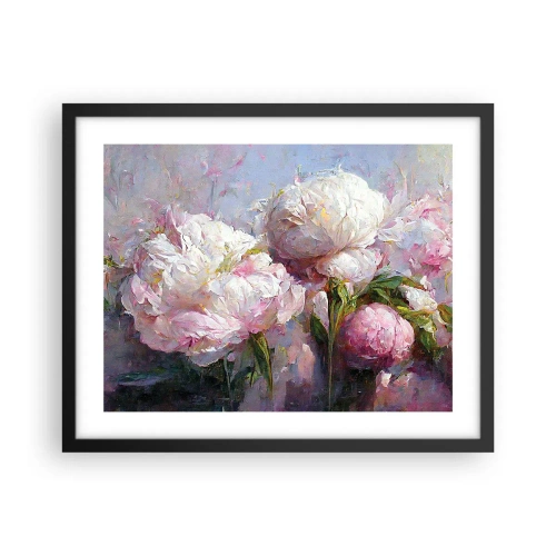 Affiche dans un cadre noir - Poster - Un bouquet plein de vie - 50x40 cm