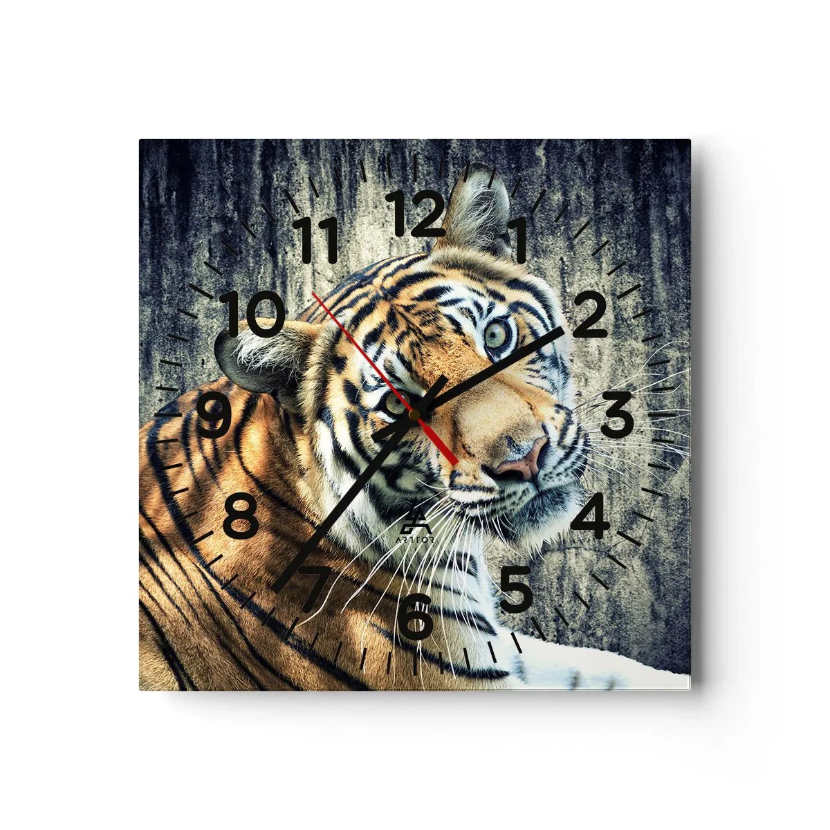 Horloge murale - Pendule murale - Portrait dans les flots de lumière - 40x40 cm