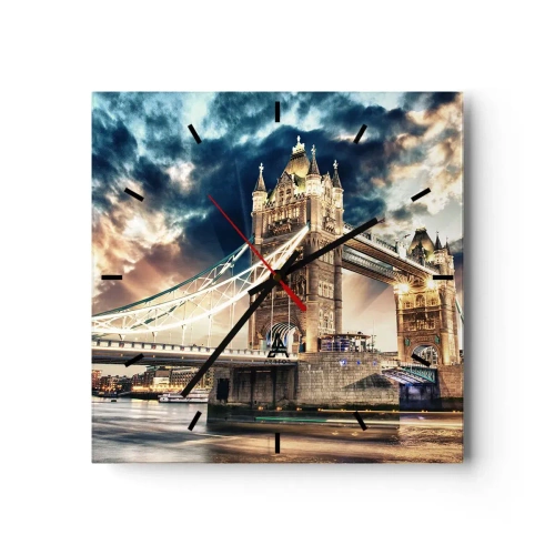 Horloge murale - Pendule murale - Monument de l'empire victorien - 40x40 cm