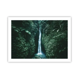 Affiche - Poster - Fontaine tropicale - 70x50 cm