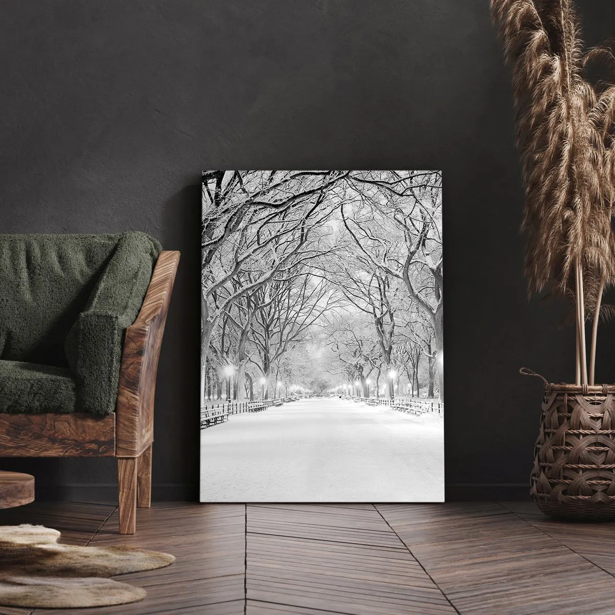 Impression sur toile - Image sur toile - Les quatres saisons – l’hiver - 55x100 cm