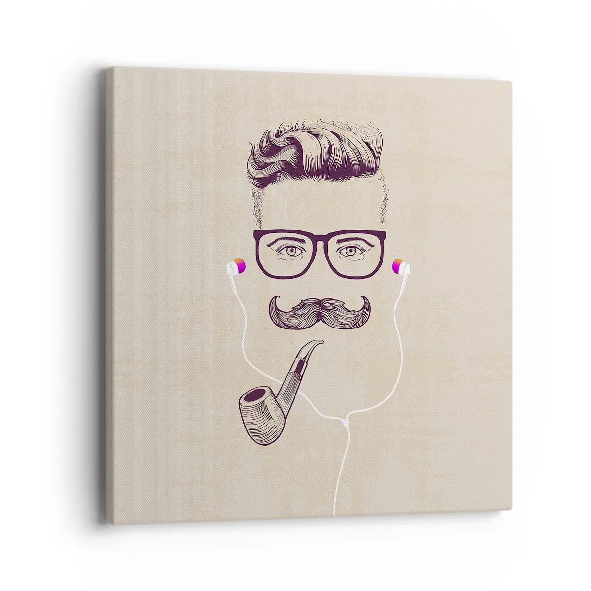 Impression sur toile - Image sur toile - Un vrai homme? - 40x40 cm