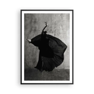 Affiche dans un cadre noir - Poster - Pas plein de passion - 70x100 cm