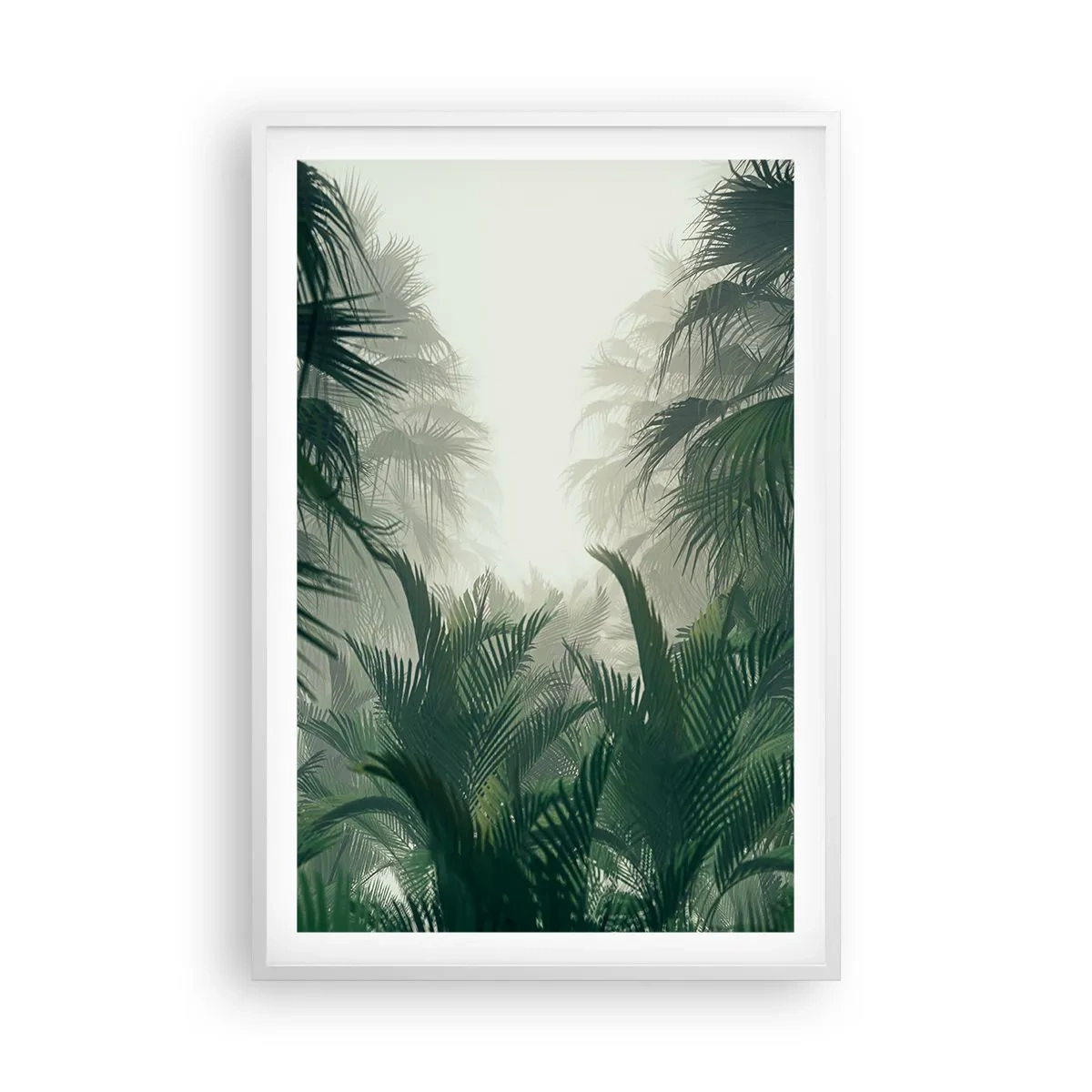 Affiche dans un cadre blanc - Poster - Secret tropical - 61x91 cm
