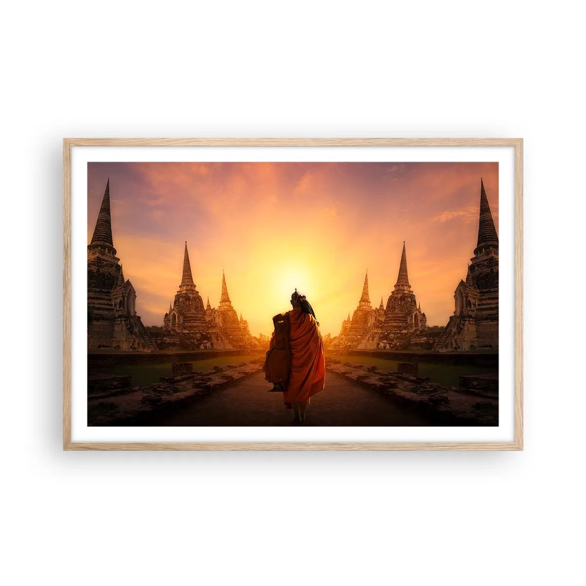 Affiche dans un chêne clair - Poster - En paix pour l'éternité - 91x61 cm