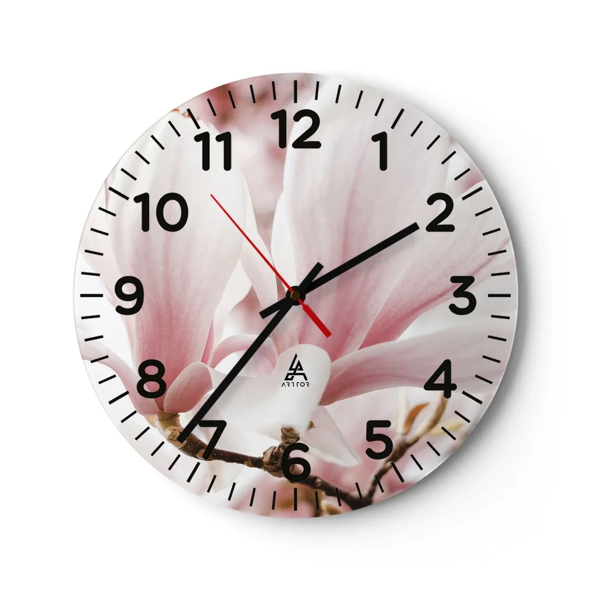 Horloge murale - Pendule murale - Abondance de tendresse - 40x40 cm