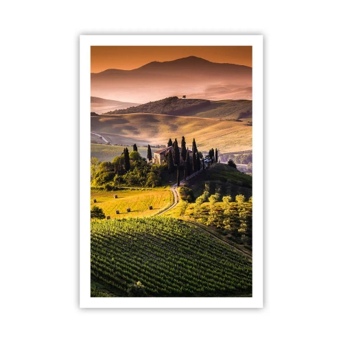Affiche - Poster - Arcadie - le paysage toscan - 61x91 cm