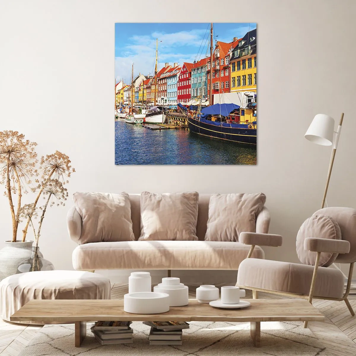 Impression sur toile - Image sur toile - Quai joyeux - 60x60 cm