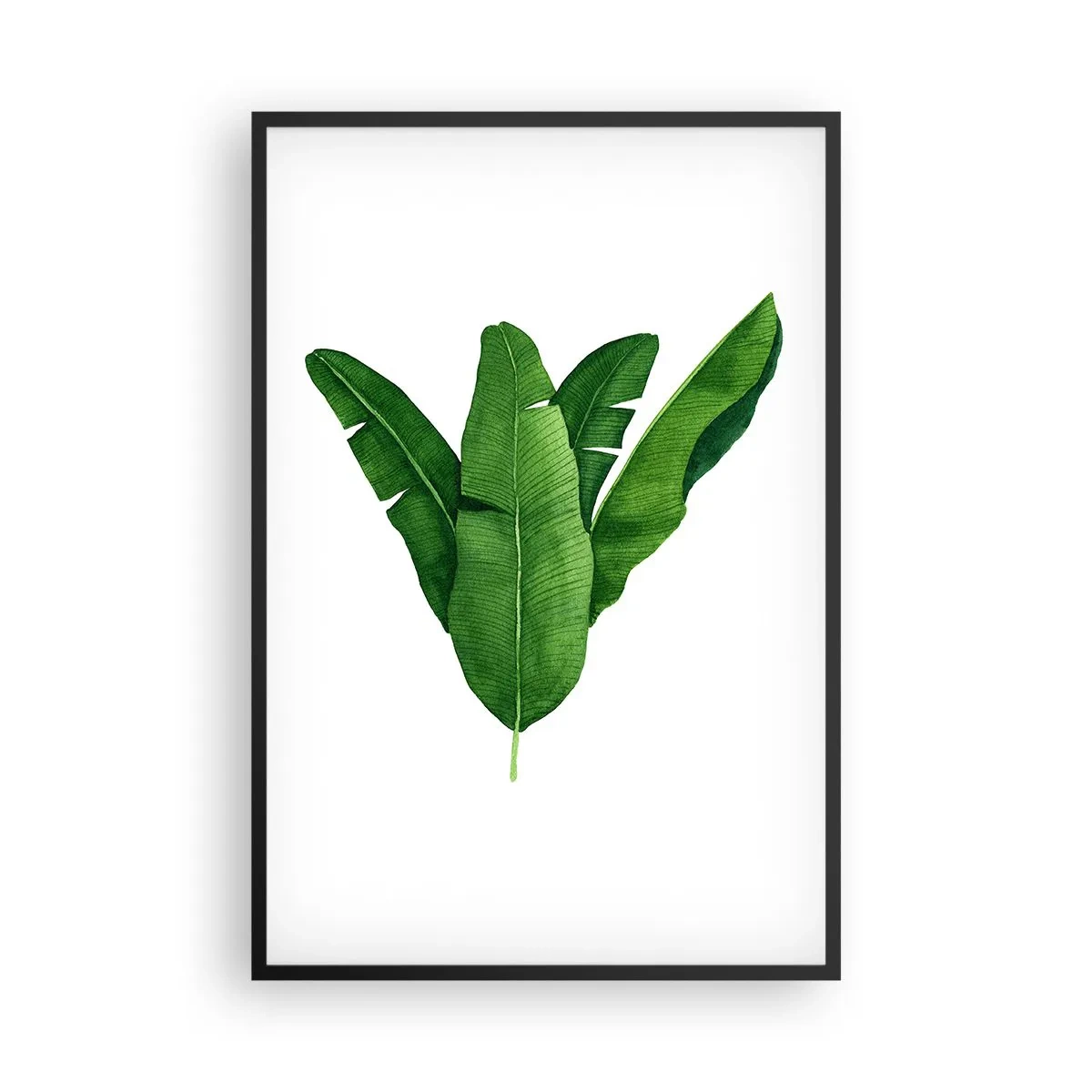 Affiche dans un cadre noir - Poster - Symétrie verte - 61x91 cm