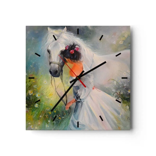 Horloge murale - Pendule murale - Comme dans un beau rêve - 40x40 cm