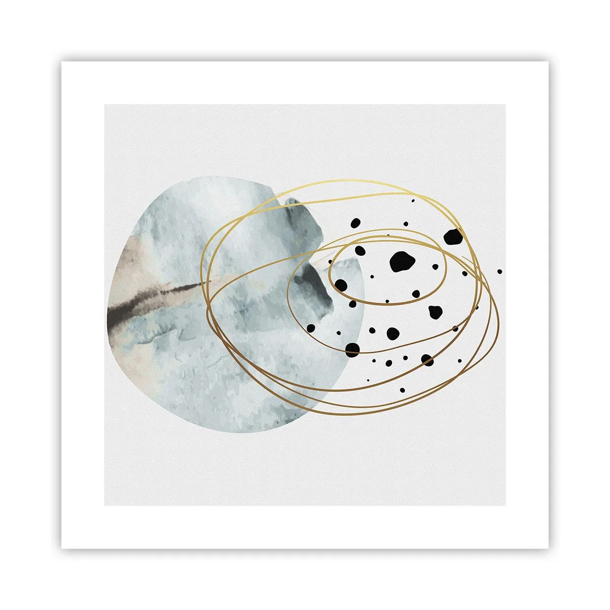 Affiche - Poster - Emmêlement de l'espace - 40x40 cm