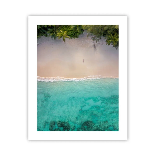Affiche - Poster - Plage paradisiaque - 40x50 cm