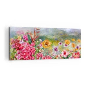 Impression sur toile - Image sur toile - Un jardin devenu fou - 100x40 cm