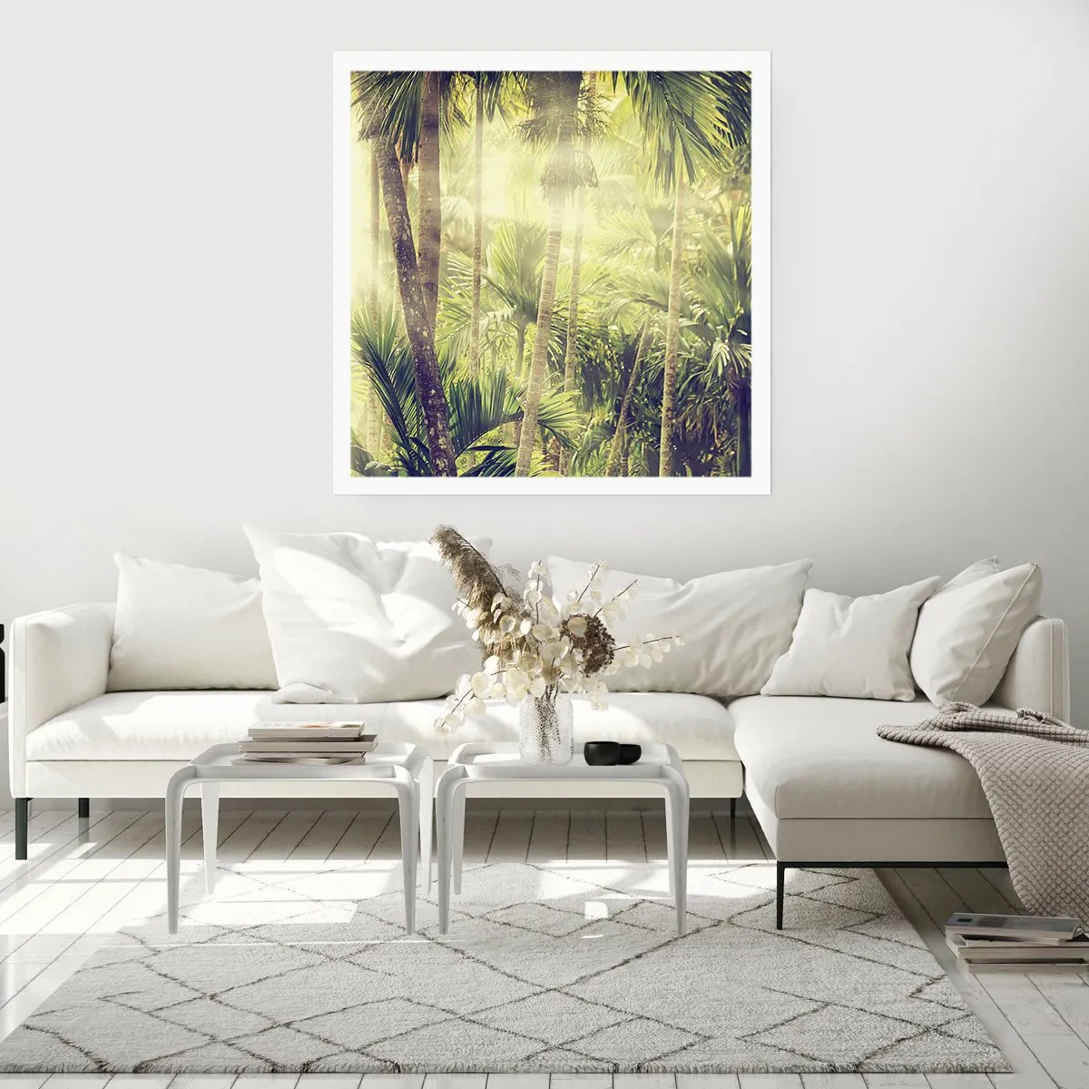 Affiche - Poster - Nature enflammée - 30x30 cm