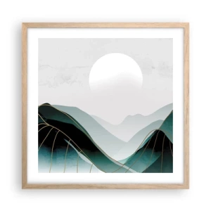 Affiche dans un chêne clair - Poster - En pleine majesté - 50x50 cm