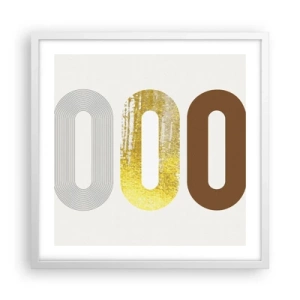 Affiche dans un cadre blanc - Poster - Ooo! - 50x50 cm