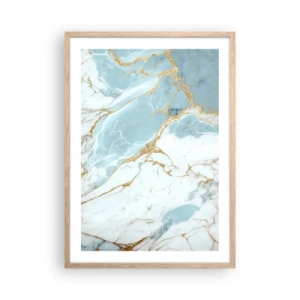 Affiche dans un chêne clair - Poster - Richesse en pierre - 50x70 cm