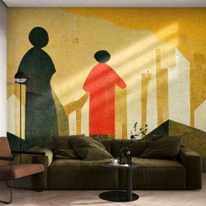 Papier Peint Photo Premium Canvas - La route est encore longue - Personnes, Symbolisme, Morceau - 350x256 cm