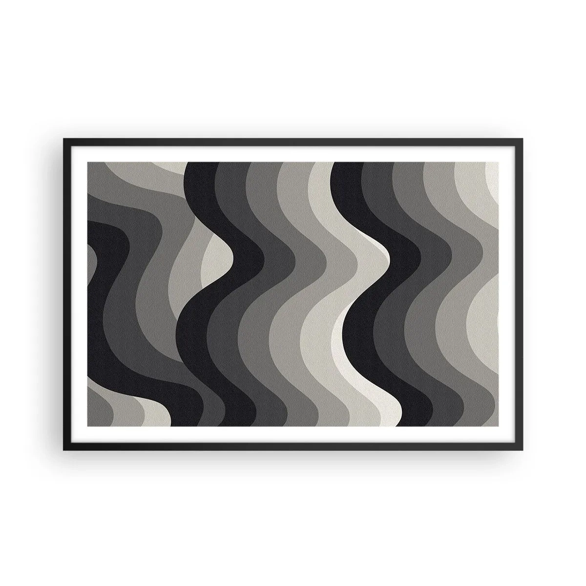 Affiche dans un cadre noir - Poster - Vague après vague - 91x61 cm