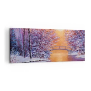 Impression sur toile - Image sur toile - On se rencontre ici - 100x40 cm