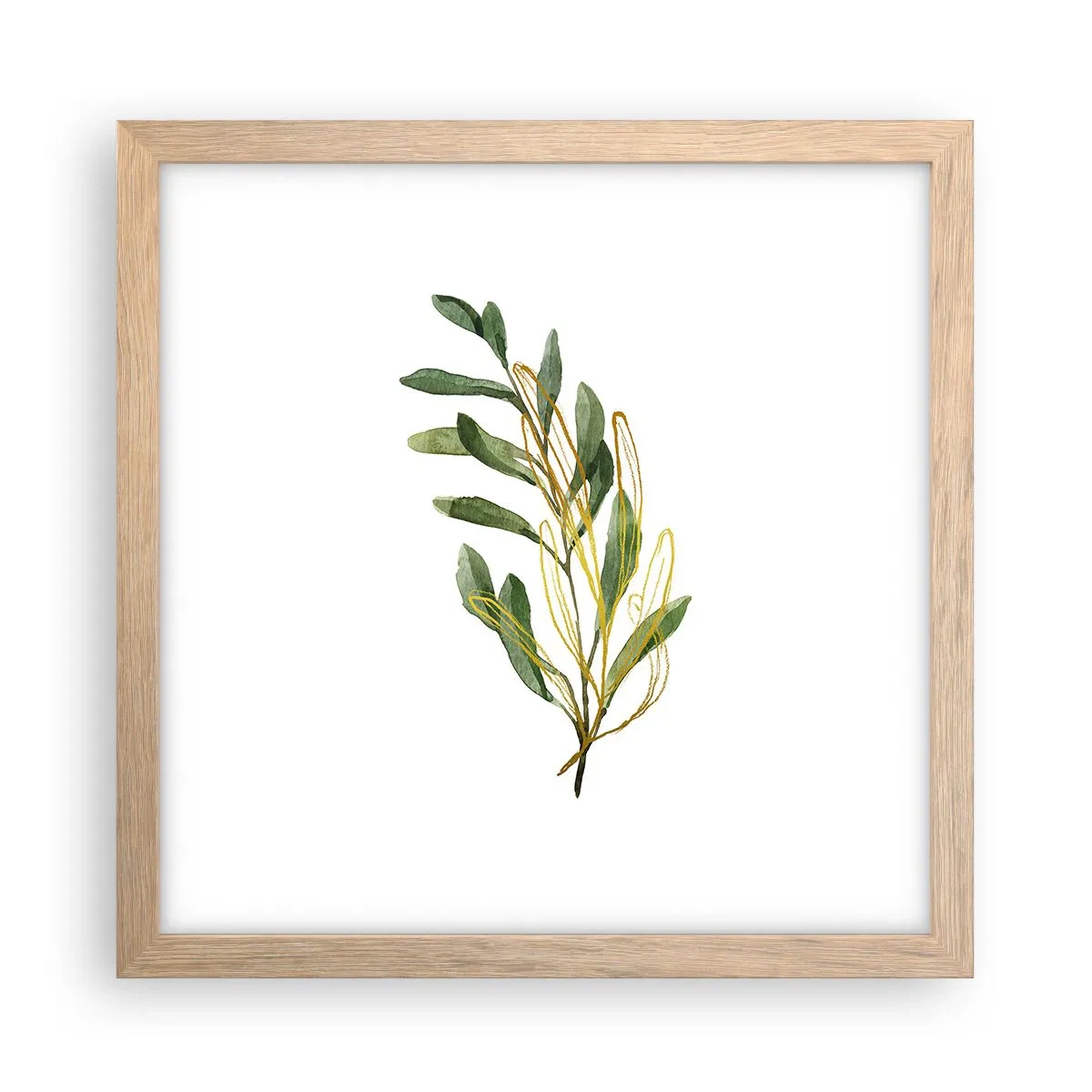 Affiche dans un chêne clair - Poster - Tout ce qui est bon - 30x30 cm