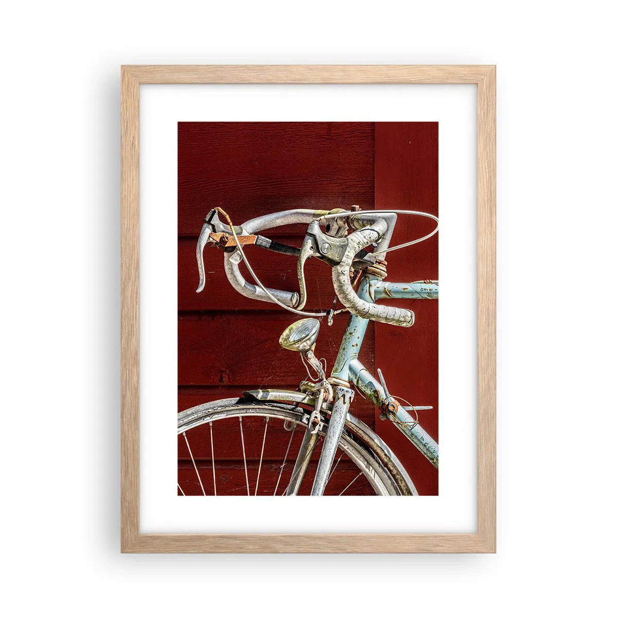 Affiche dans un chêne clair - Poster - Construit pour la victoire - 30x40 cm