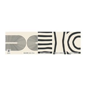 Échantillon de Papier Peint Autocollant Deluxe Sticker - Dans un instant... - Abstraction, Graphique, Morceau - 100x30 cm