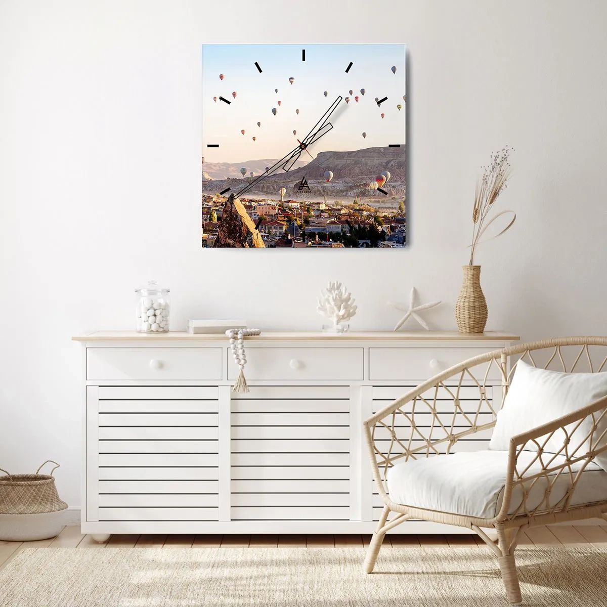 Horloge murale - Pendule murale - Comme des navires dans le ciel - 40x40 cm