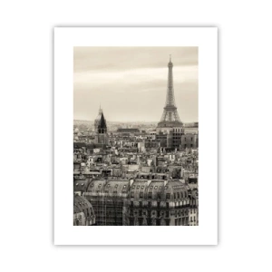 Affiche - Poster - Sur les toits de Paris - 30x40 cm