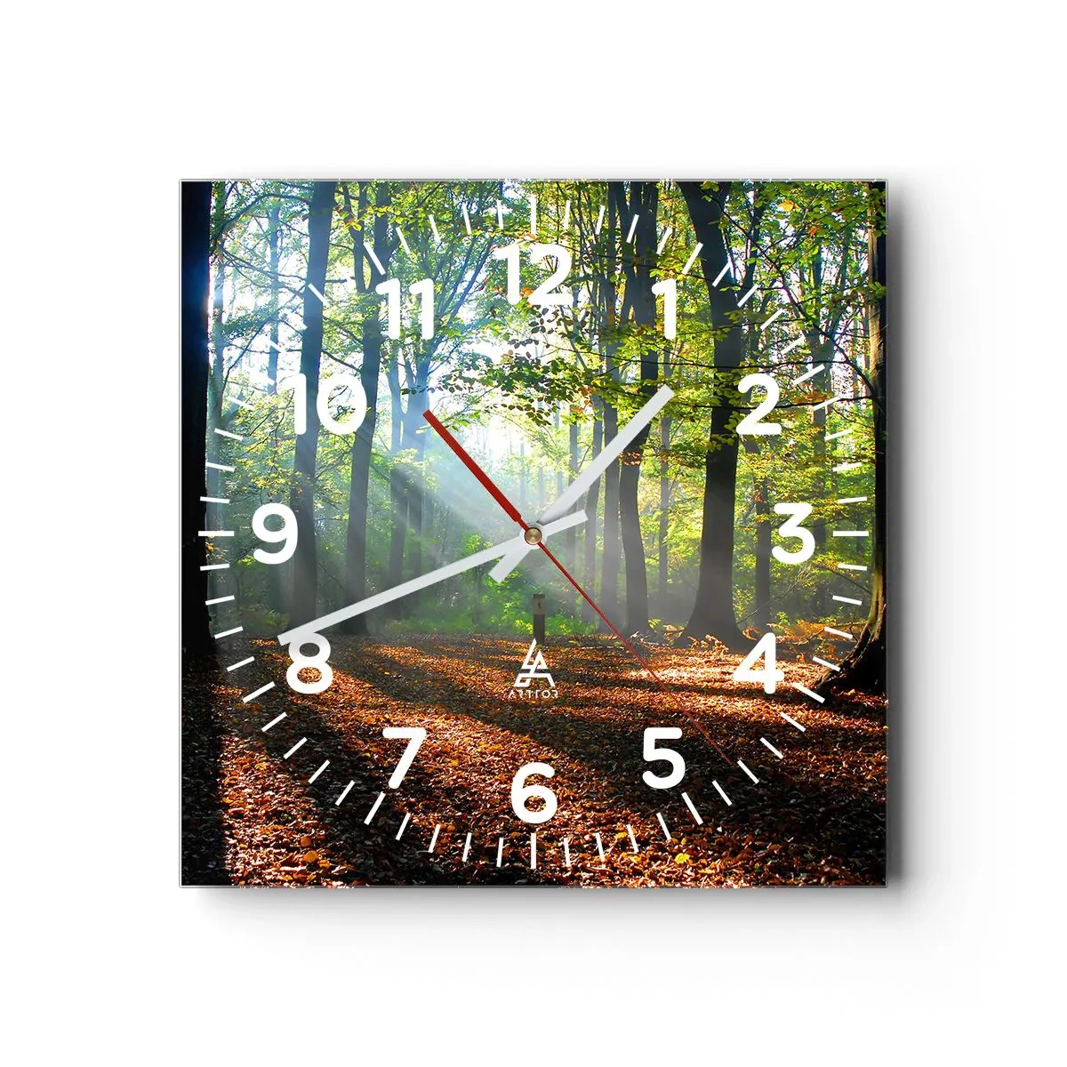 Horloge murale - Pendule murale - Ombres et lumières - 30x30 cm