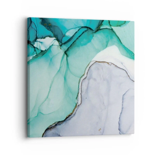 Impression sur toile - Image sur toile - Étude de turquoise - 30x30 cm