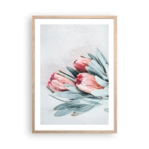 Affiche dans un chêne clair - Poster - Honte de leur propre beauté - 50x70 cm