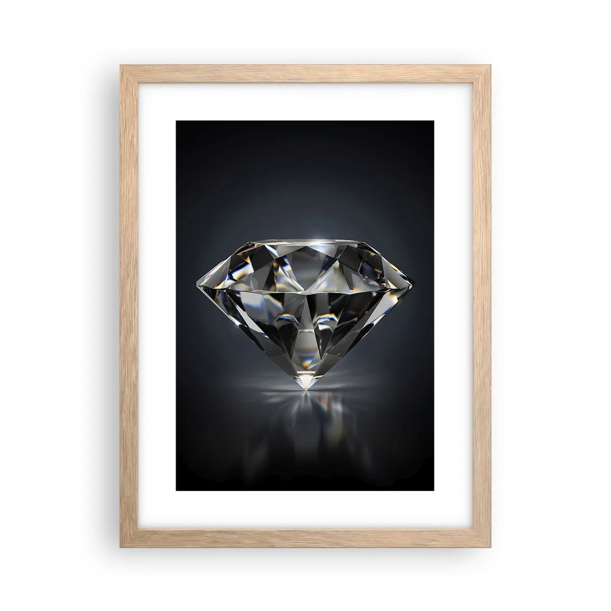 Affiche dans un chêne clair - Poster - La meilleure amie - 30x40 cm