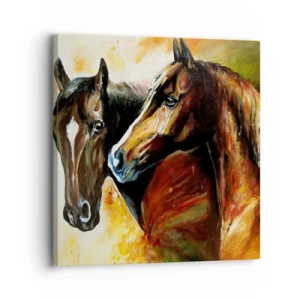 Impression sur toile - Image sur toile - Deux fois plus gracieux - 30x30 cm