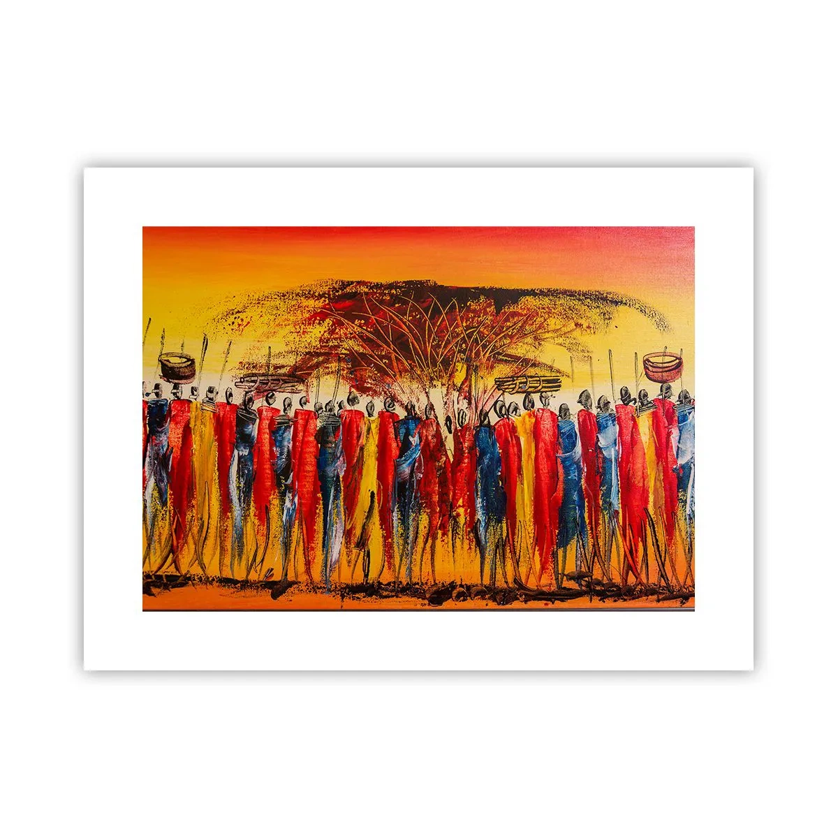 Affiche - Poster - Là-bas, là-bas, ils vont là-bas - 40x30 cm