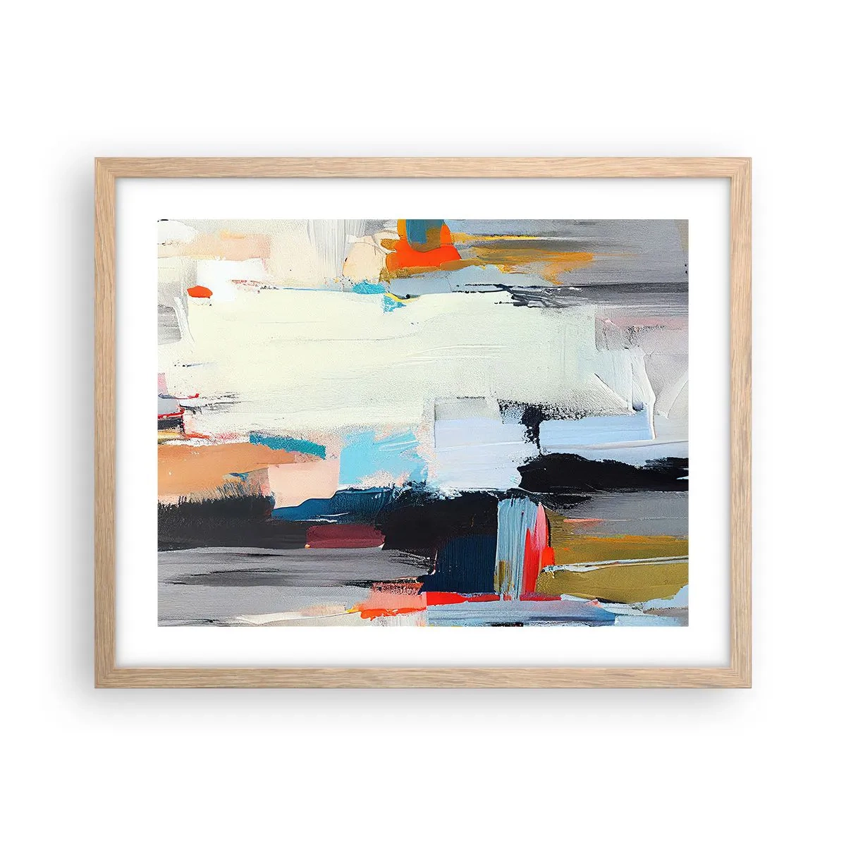 Affiche dans un chêne clair - Poster - Y a-t-il une méthode ? - 50x40 cm