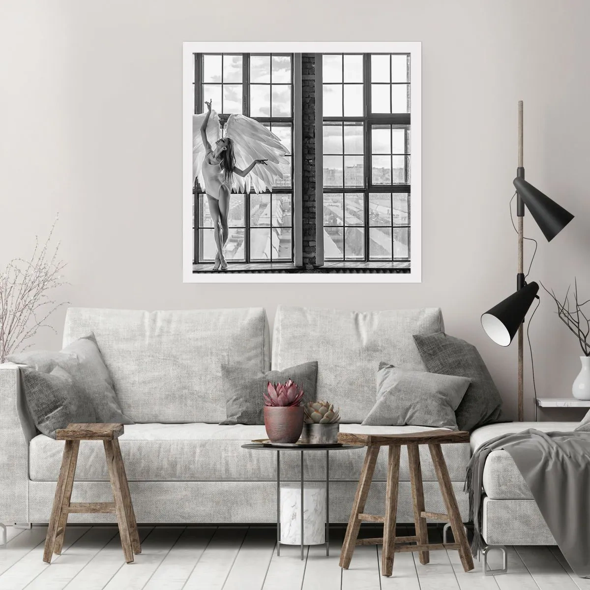 Affiche - Poster - La ville des anges? - 30x30 cm