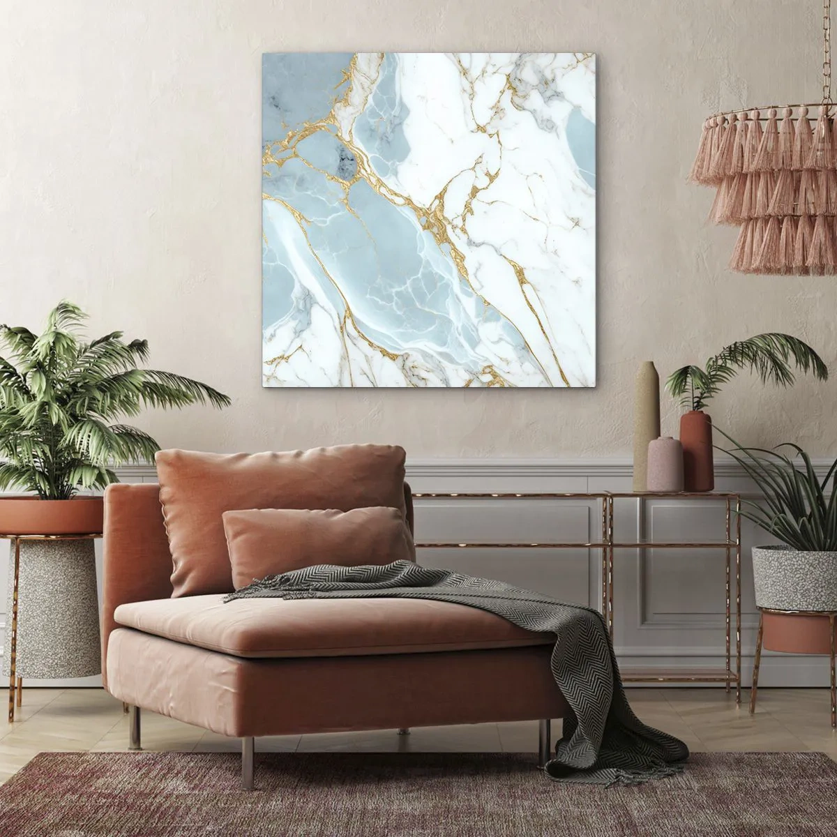 Impression sur toile - Image sur toile - Richesse en pierre - 60x60 cm