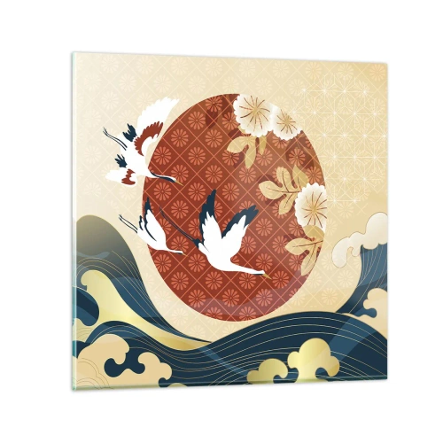 Impression sur verre - Image sur verre - Conte japonnais - 30x30 cm