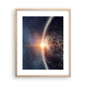 Affiche dans un chêne clair - Poster - Dans une nouvelle perspective - 40x50 cm