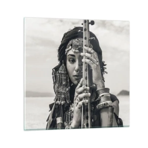 Impression sur verre - Image sur verre - Musique de l'Orient elle-même - 30x30 cm