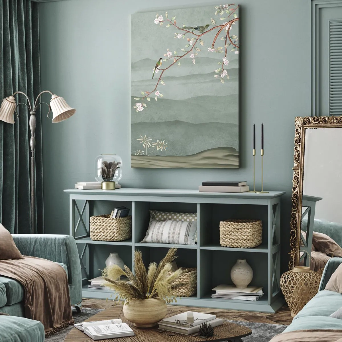 Impression sur toile - Image sur toile - Printemps oh c'est toi - 55x100 cm