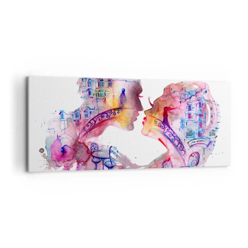Impression sur toile - Image sur toile - Le pont secret des soupirs - 100x40 cm