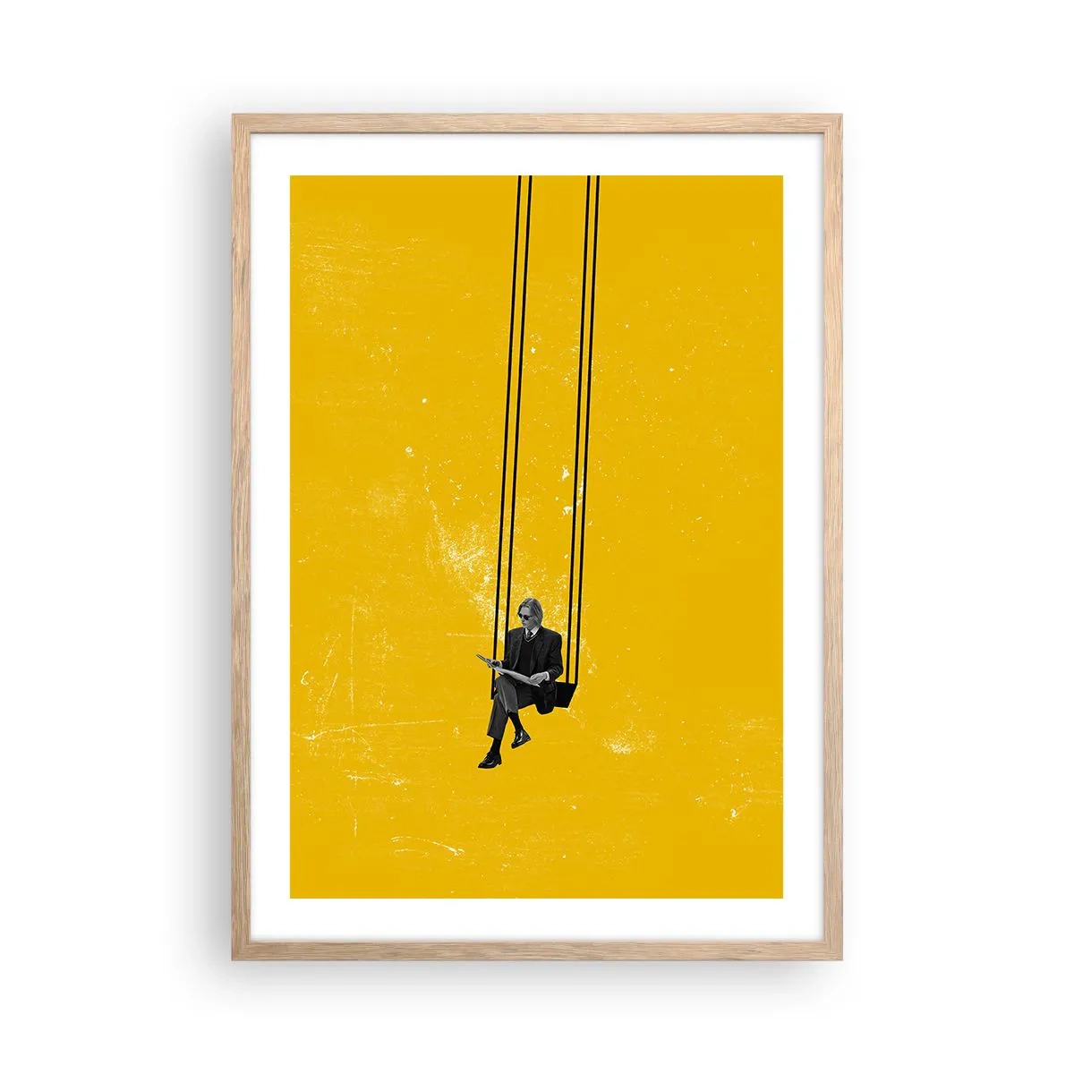 Affiche dans un chêne clair - Poster - Un jour comme tous les jours - 50x70 cm